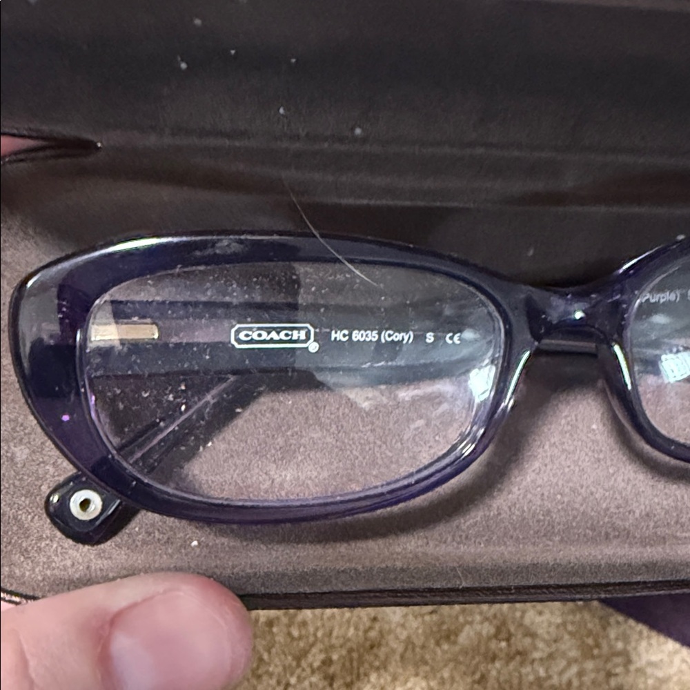 Coach Purple Oval Women's Optical Glasses - Picture 3 of 5